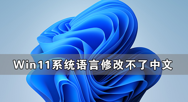 Win11系统语言修改不了中文解决方法