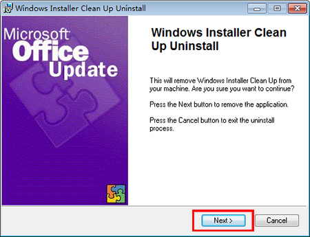 Windows Installer CleanUp Utility
