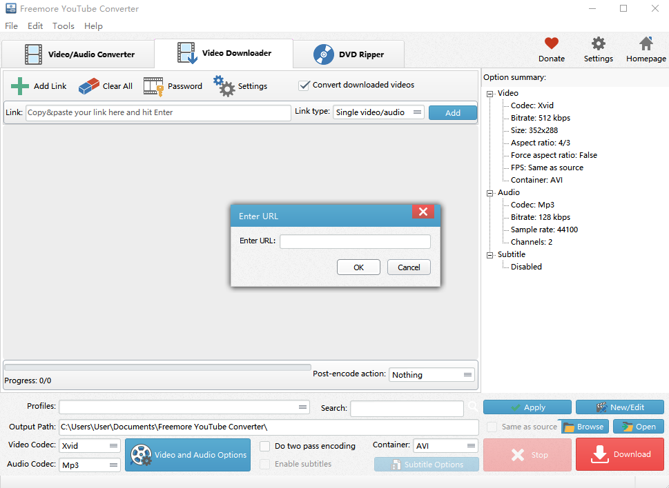Freemore YouTube Converter