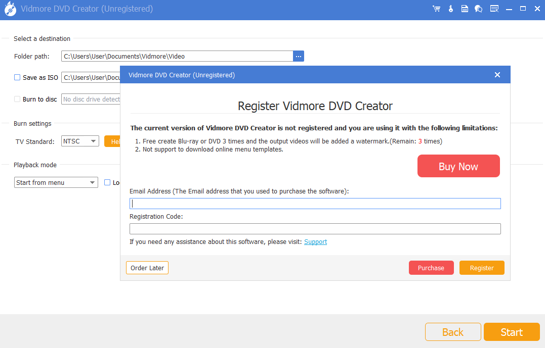 Vidmore DVD Creator