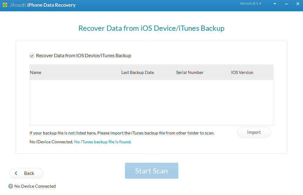 Jihosoft iPhone Data Recovery